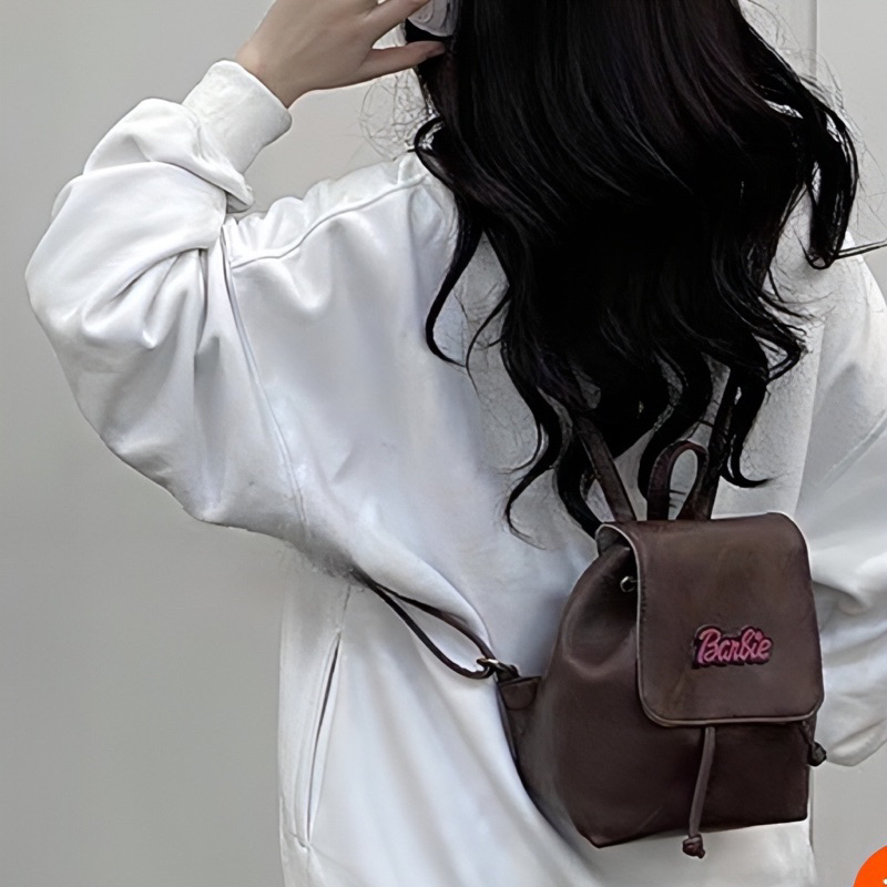 Balo mini dây rút Barbie Butterfly