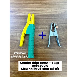 Combo 1 kìm 800a + 1 kẹp mát 500a