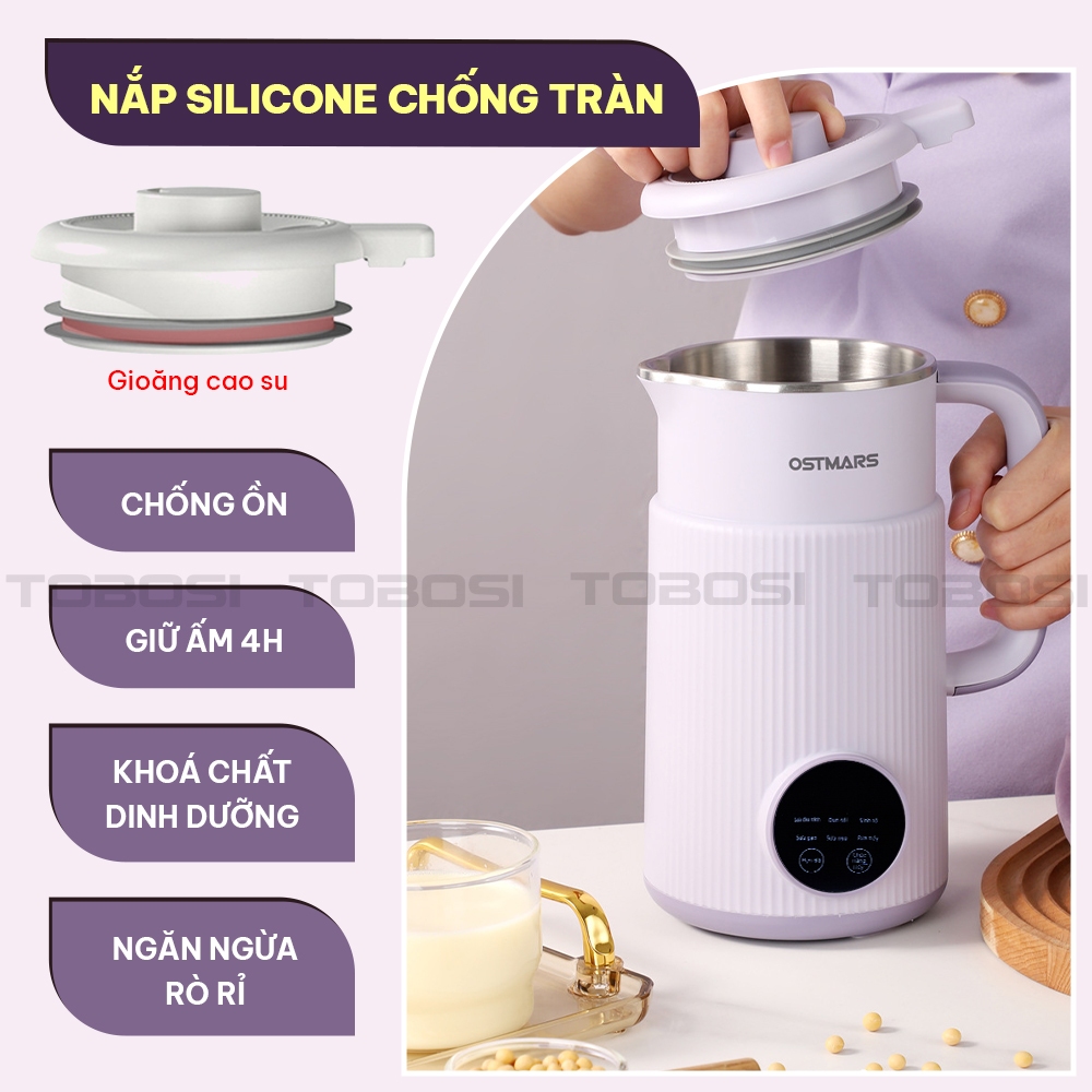 Máy Làm Sữa Hạt OSTMARS Chính Hãng 800ml – BẢN TIẾNG VIỆT 10 Lưỡi - BH 12 THÁNG