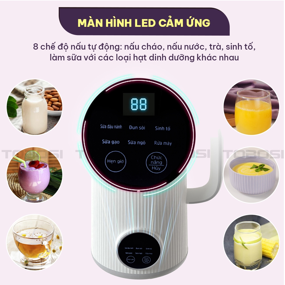 Máy Làm Sữa Hạt OSTMARS Chính Hãng 800ml – BẢN TIẾNG VIỆT 10 Lưỡi - BH 12 THÁNG