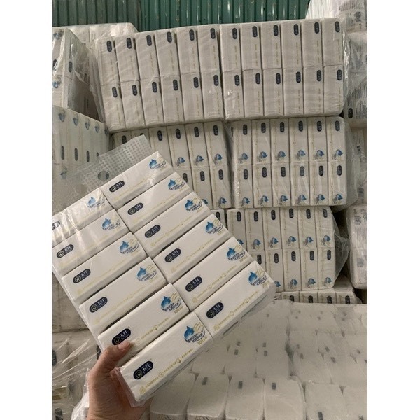 Thùng 12 Gói Giấy Ăn SOFT Gói 300 Tờ, Hàng 4 Lớp Siêu Dai Siêu Mịn