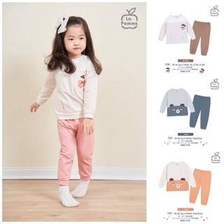[CHÍNH HÃNG] Bộ dài tay quần dài năng động trẻ em họa tiết sóc và hạt dẻ La Pomme