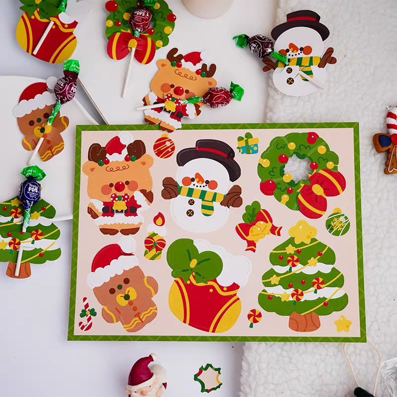 50 thẻ icon gắn kẹo noel trang trí giáng sinh chirstmas