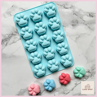 Khuôn Silicon 15 Chân Mèo, Chân Chó 3D Dễ Thương Làm Socola, Thạch Rau câu, Pudding, Sáp Nến CAKESHOP