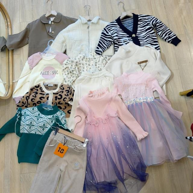 Váy 2hand cho bé gái chon trên live