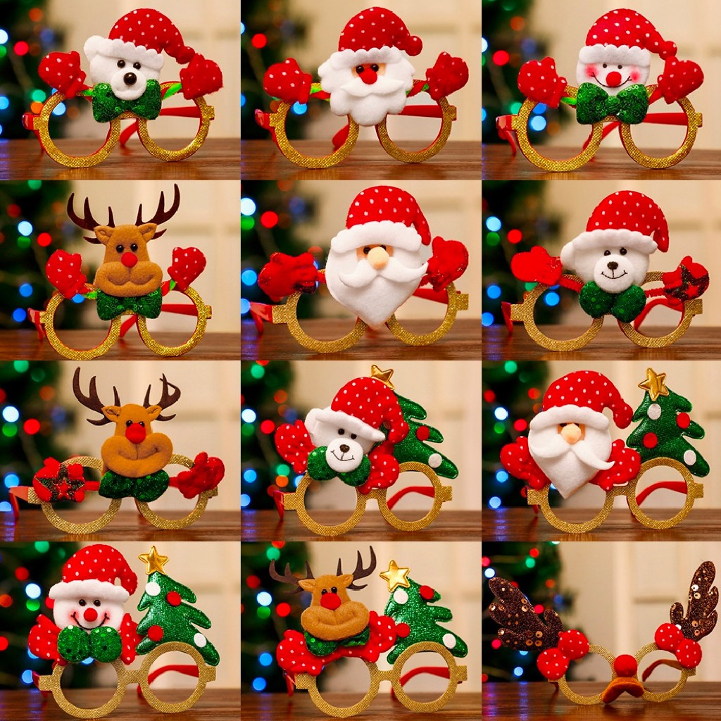 Mắt Kính Phong Cách Noel Giáng Sinh Xmas Nhiều Kiểu Dễ Thương