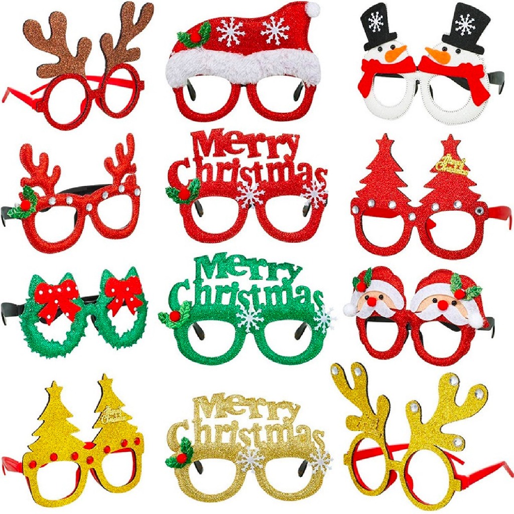 Mắt Kính Phong Cách Noel Giáng Sinh Xmas Nhiều Kiểu Dễ Thương