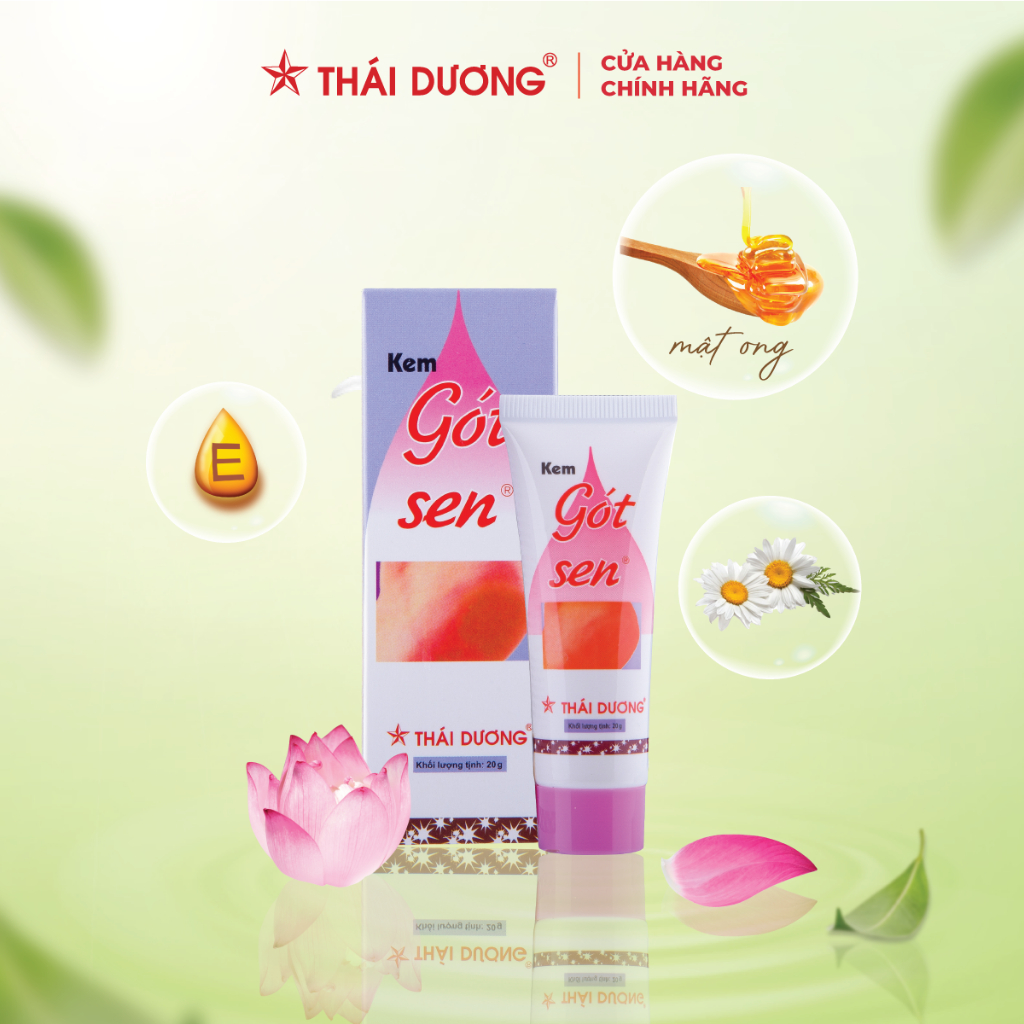 Kem Gót Sen dưỡng ẩm, chống nứt nẻ chân tay Sao Thái Dương 20g - Sao Thái Dương
