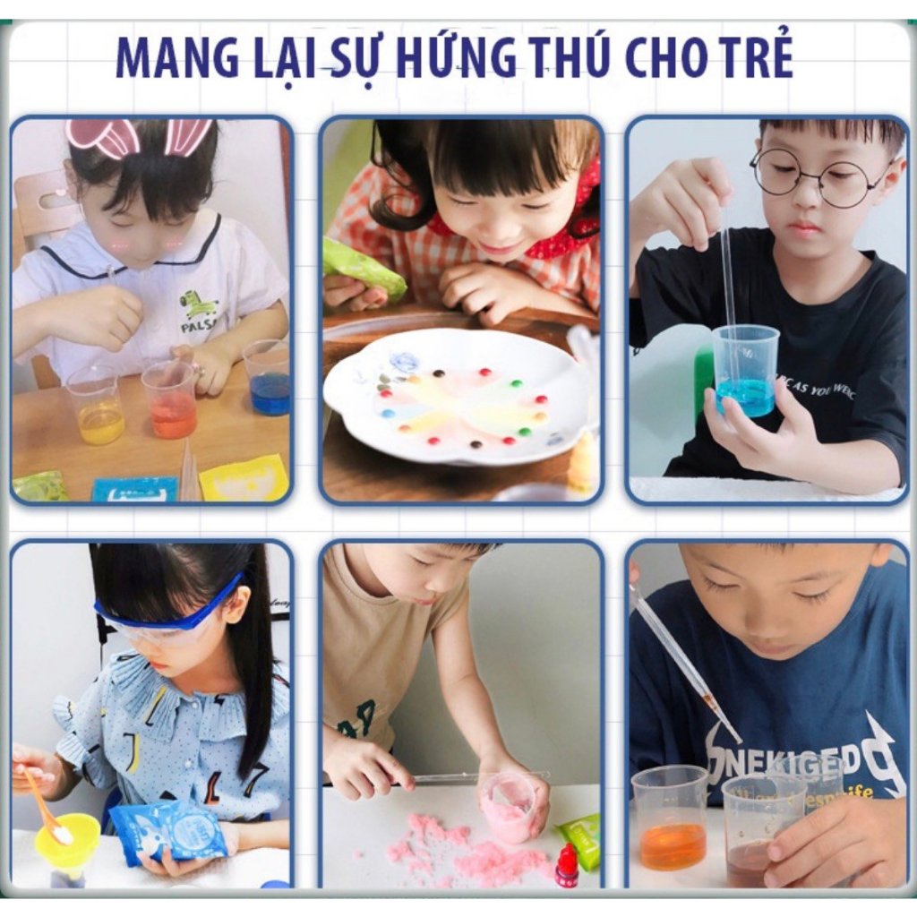 Bộ Đồ Chơi 78 Thí Nghiệm Vật Lý, Hóa Học Cho Bé -