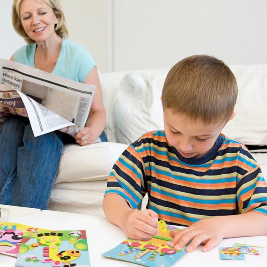 Bộ Tranh Xé Dán Xốp 3D - Đồ Chơi Thông Minh Cho Bé -