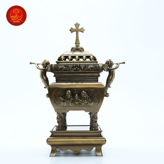 Lư hương vuông cao 45 cm- Vật Phẩm Công Giáo Gratia