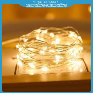 Dây đèn led fairy light đom đóm có pin trang trí