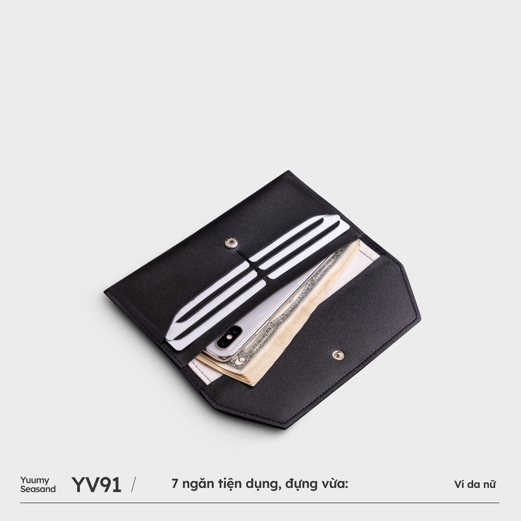 Ví da nữ dáng dài siêu mỏng YUUMY Seasand YV91