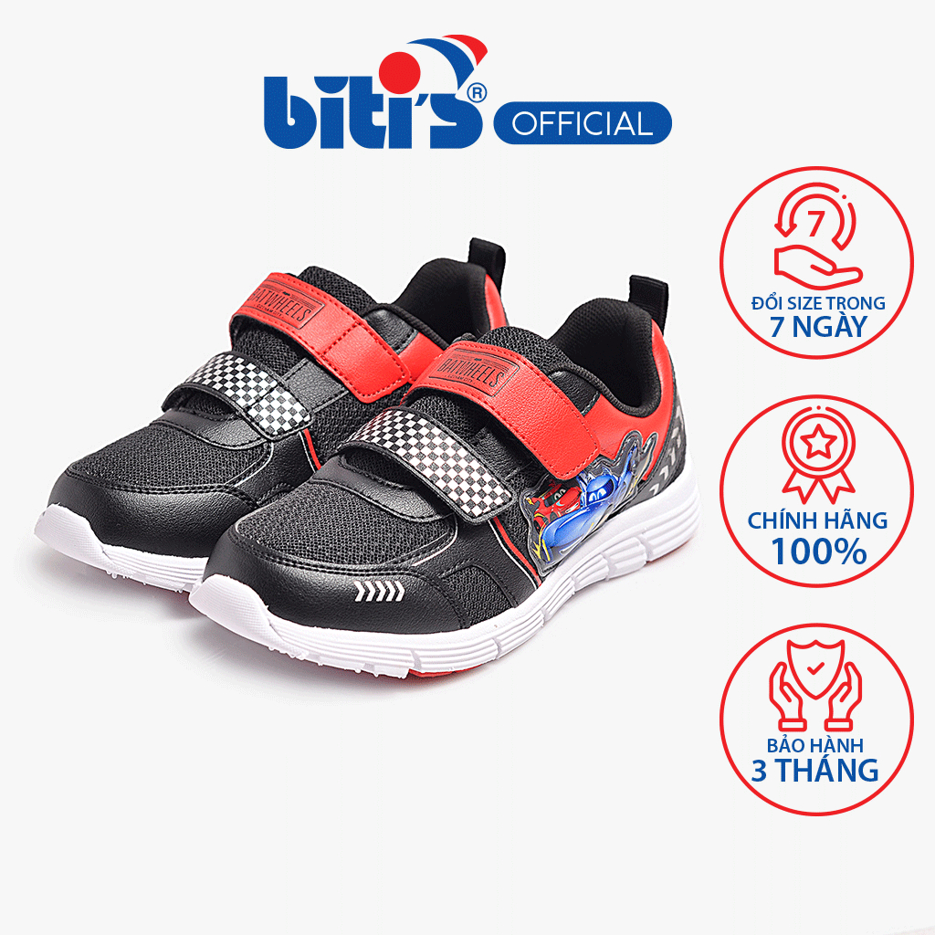 Giày Chạy Quai Da Tổng Hợp Bé Trai Batman BSB003299DEN ( đen)