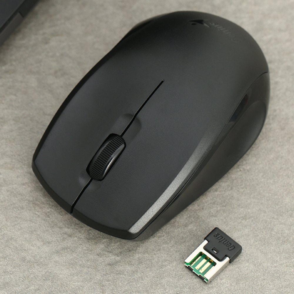 Chuột Không Dây Silent Wireless Công Thái Học Genius NX-8006S - Hàng Chính Hãng