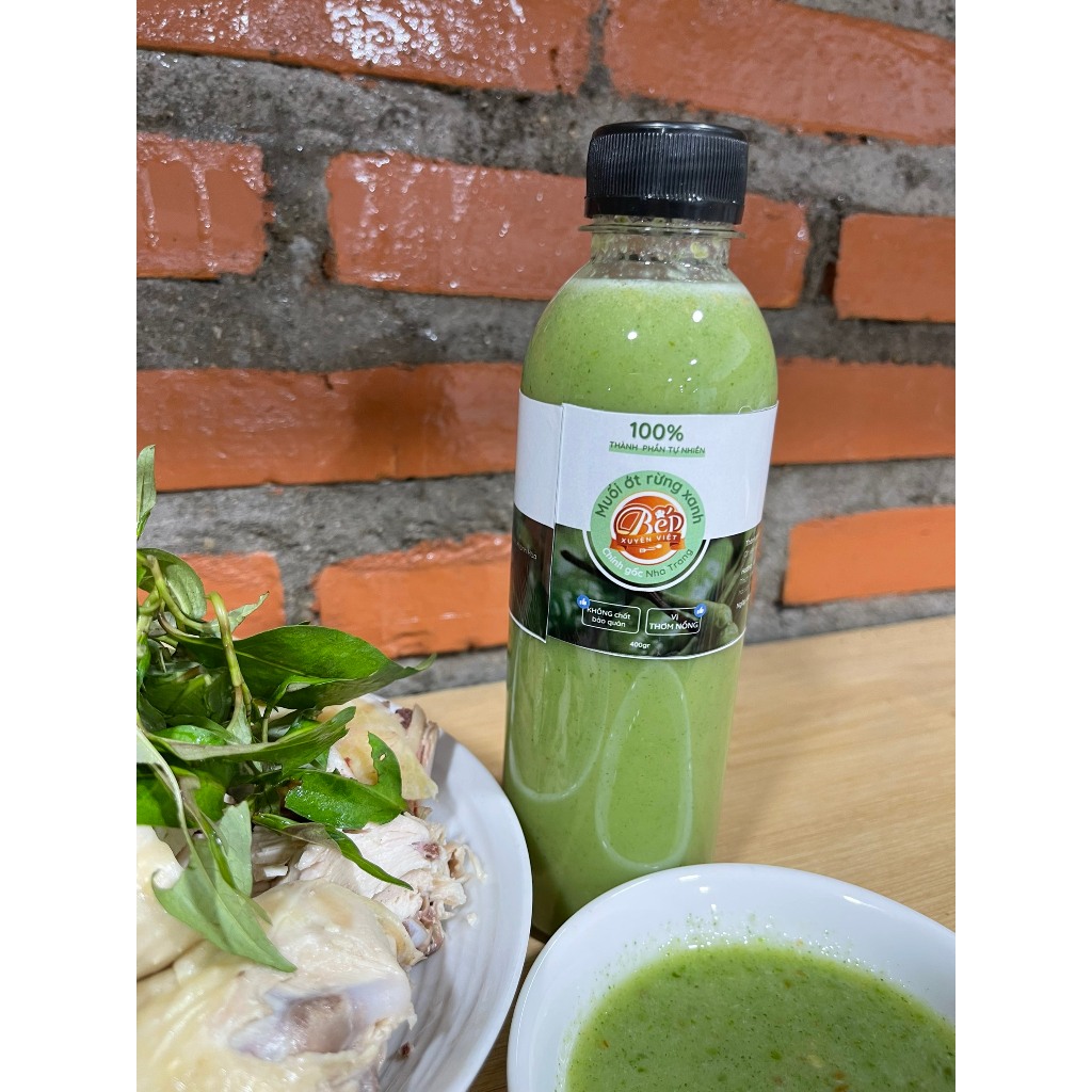 Muối Ớt Rừng Xanh Thơm Nồng, Chính Gốc Nha Trang Bếp Xuyên Việt, dùng để chấm hải sản hấp, gà luộc, thịt nướng