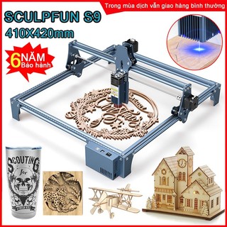 Máy khắc laser,khắc chuyên dụng cnc sculpfun s9,combo máy cắt 410*420mm,máy phay go cnc