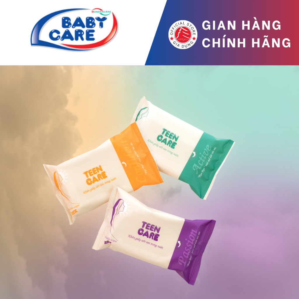 Khăn giấy ướt Teencare - 16 tờ