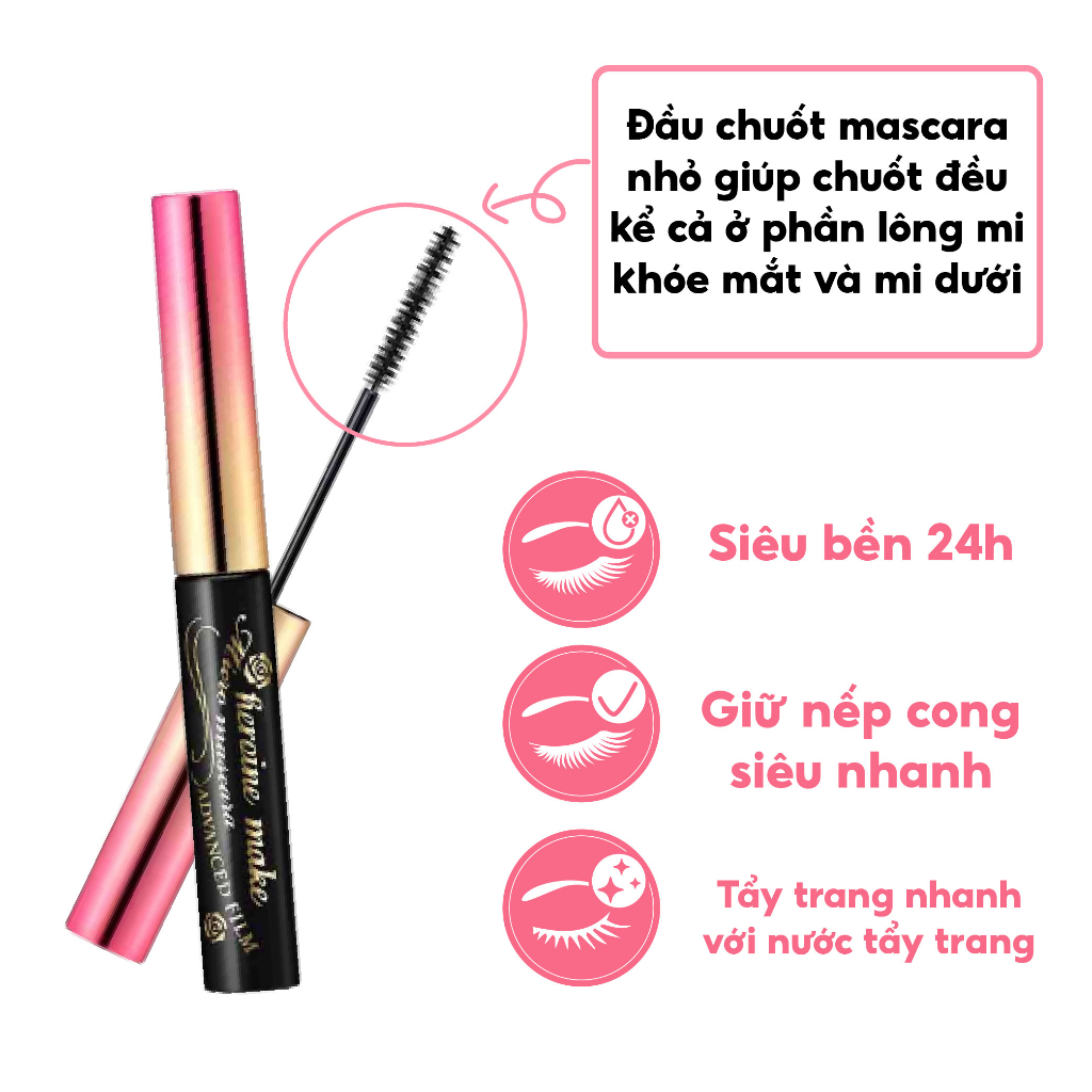 Mascara KissMe Chống Trôi, Chống Thấm Nước Làm Tơi Mi