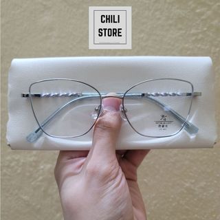 Gọng kính cận mắt mèo nữ Chilistore Kính cận thời trang mắt mèo cao cấp 93015