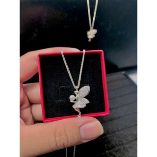 Dây chuyền nữ Bạc 925 mặt thiên thần HVJ 116, Vòng cổ Bạc làm quà tặng cao cấp kèm hộp đựng