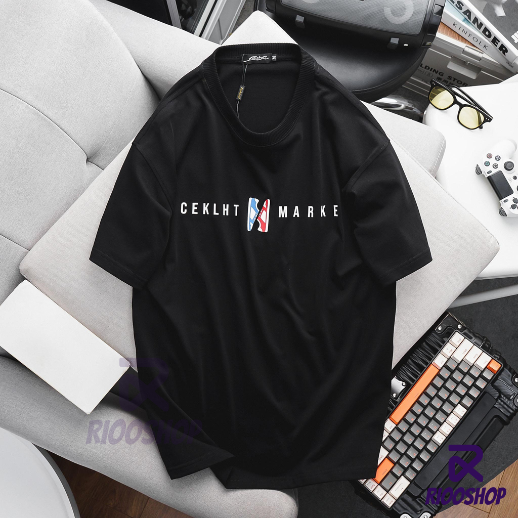 Áo thun nam nữ tay lỡ, áo phông form rộng thiết kế đơn giản trắng, đen, oversize RIOOSHOP RTO012