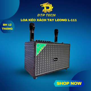 Loa kéo xách tay leong l-111 tặng kèm mic hát karaoke di động - loa kéo karaoke di động bass cực mạnh công suất 100w