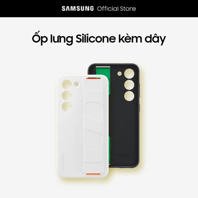 [Mã ELBSMG04 giảm 8% đơn 500K] Ốp lưng Silicone kèm dây Samsung Galaxy S23