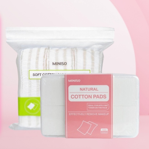 Bông Tẩy Trang Miniso Only The Purest 180 Miếng Với 100% Cotton Siêu Sạch