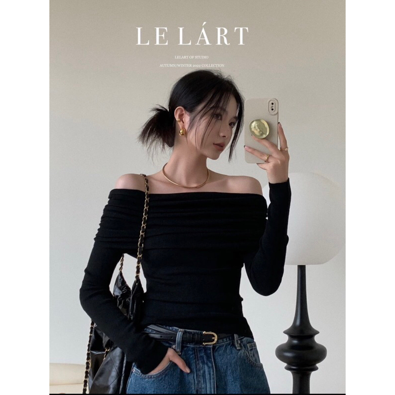 Áo trễ vai dáng dài