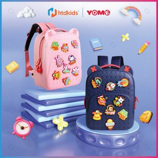 Balo mẫu giáo siêu nhẹ chống thấm nước cho bé trai và bé gái 3 - 8 tuổi thương hiệu YOME series YC và ZM