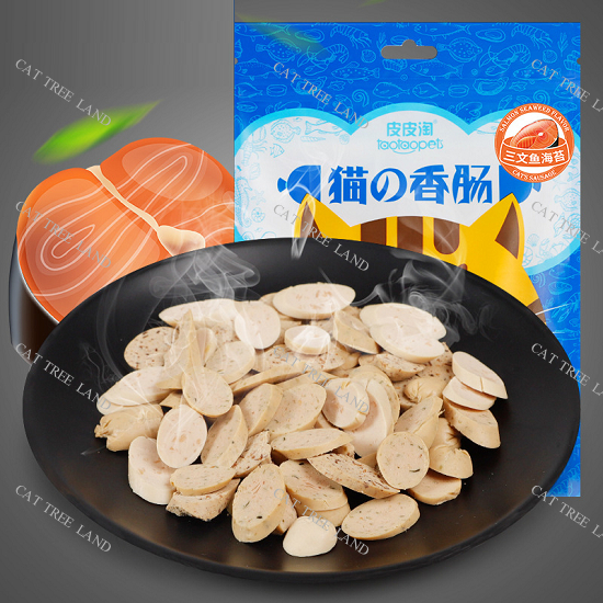 XÚC XÍCH CHÓ MÈO LOẠI CAO CẤP, VỊ JAMBON GIÀU ĐẠM NHIỀU CANXI - SNACK CHO MÈO