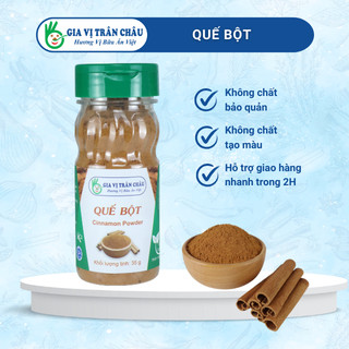 Quế bột gia vị trân châu, hũ nhựa 35g, sản phẩm 100% từ tự nhiên