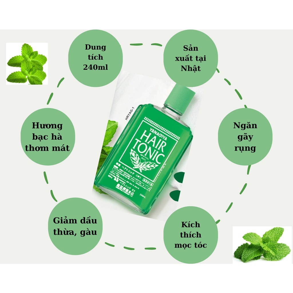 Tinh dầu dưỡng tóc Hair Tonic Citrus Yanagiya 240ml