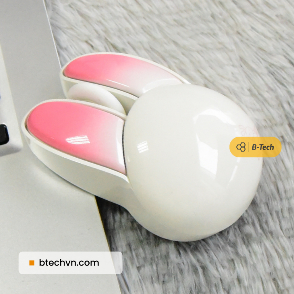 Chuột không dây bluetooth chuột tai thỏ MOFII M6 dễ thương dùng cho macbook, laptop, pc, ipad, máy tính bảng- B-Tech