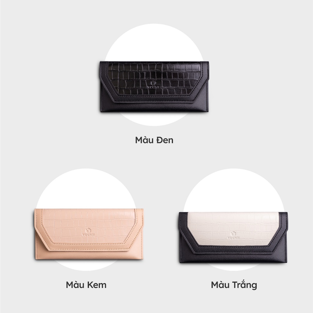 Ví da nữ dáng dài siêu mỏng Yuumy Seasand YV91