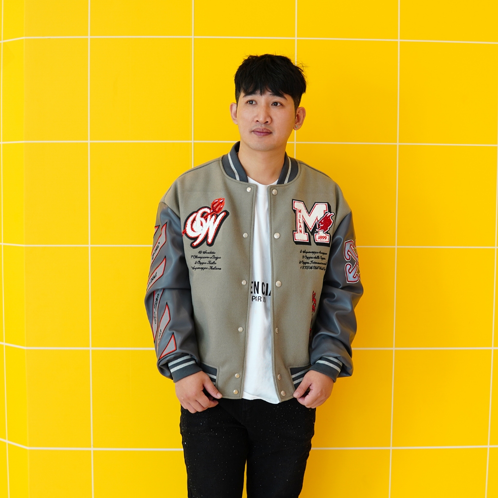 Áo Varsity OFF WHITE x AC Milan hàng cao cấp ss2024