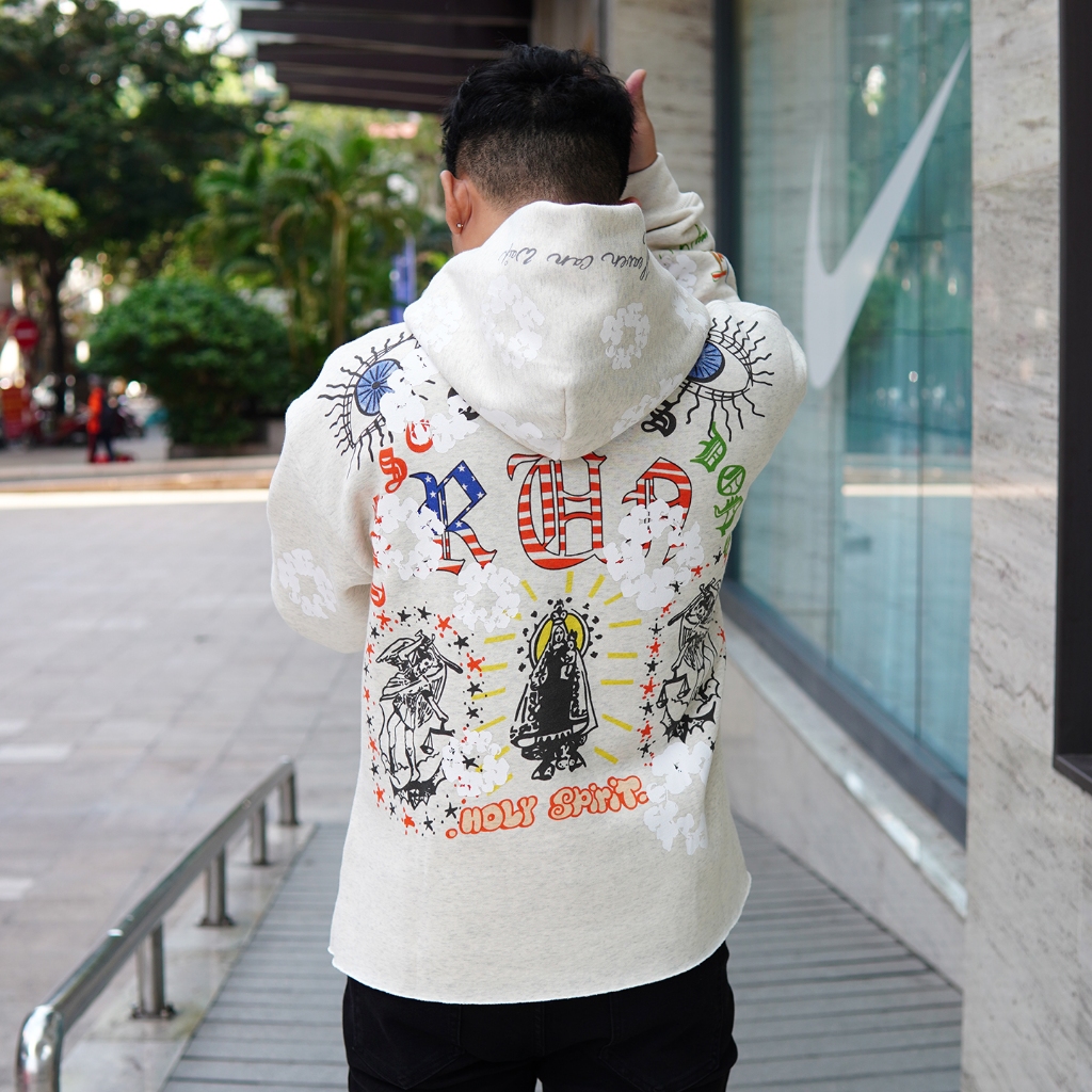 Áo hoodie Kanye x Graffiti hàng cao cấp ss2024