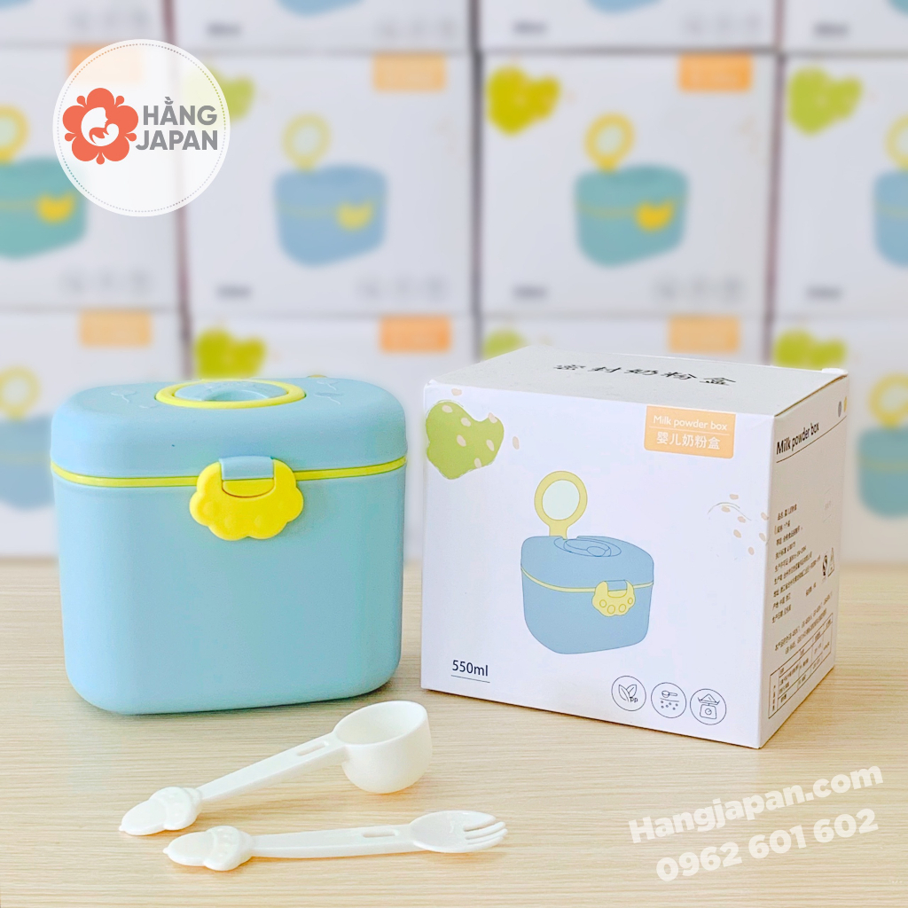 Hộp trữ sữa tay gấu, hộp đựng sữa cho bé dung tích 380ml/ 550ml