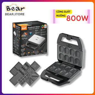 Máy Làm Bánh Waffle, Máy Kẹp Nướng Bánh Mì TORSOM, Ép Sandwich, Rán Trứng, Làm Đồ Ăn Sáng, Nướng Thịt 2 Mặt Đa Năng