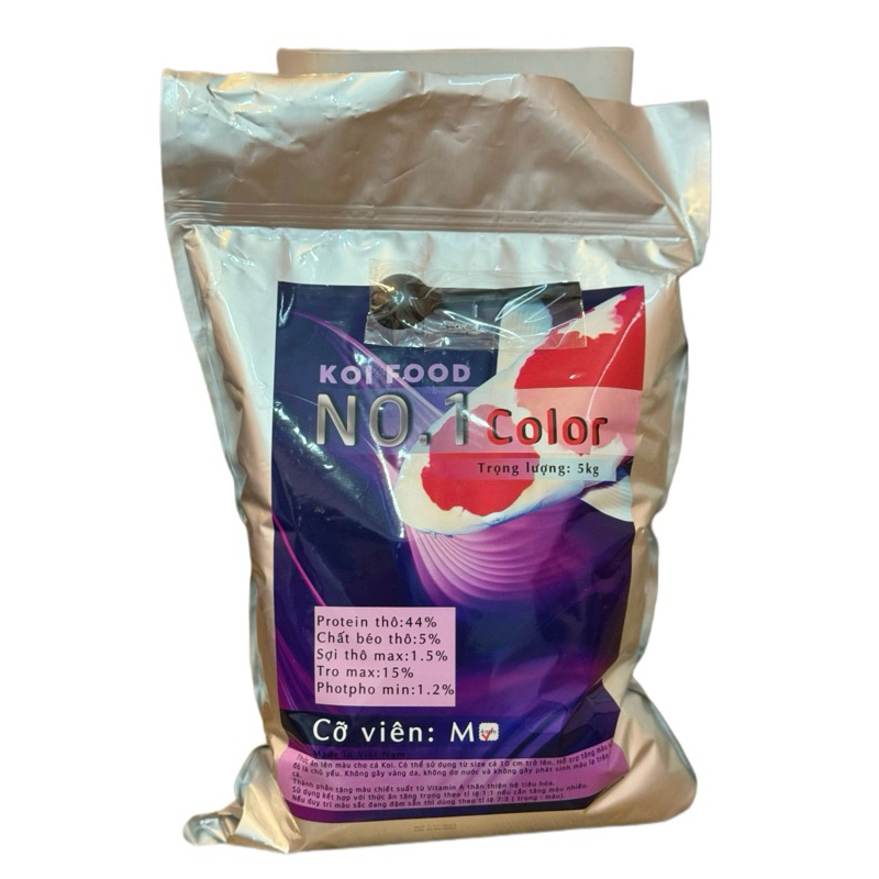 Cám No.1 Color tăng màu chuyên dùng cho cá Koi, cá Chép - Bao 5kg