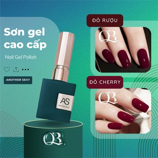 Sơn gel AS chai vuông màu đỏ rượu - sơn gel màu đỏ cherry 15ml