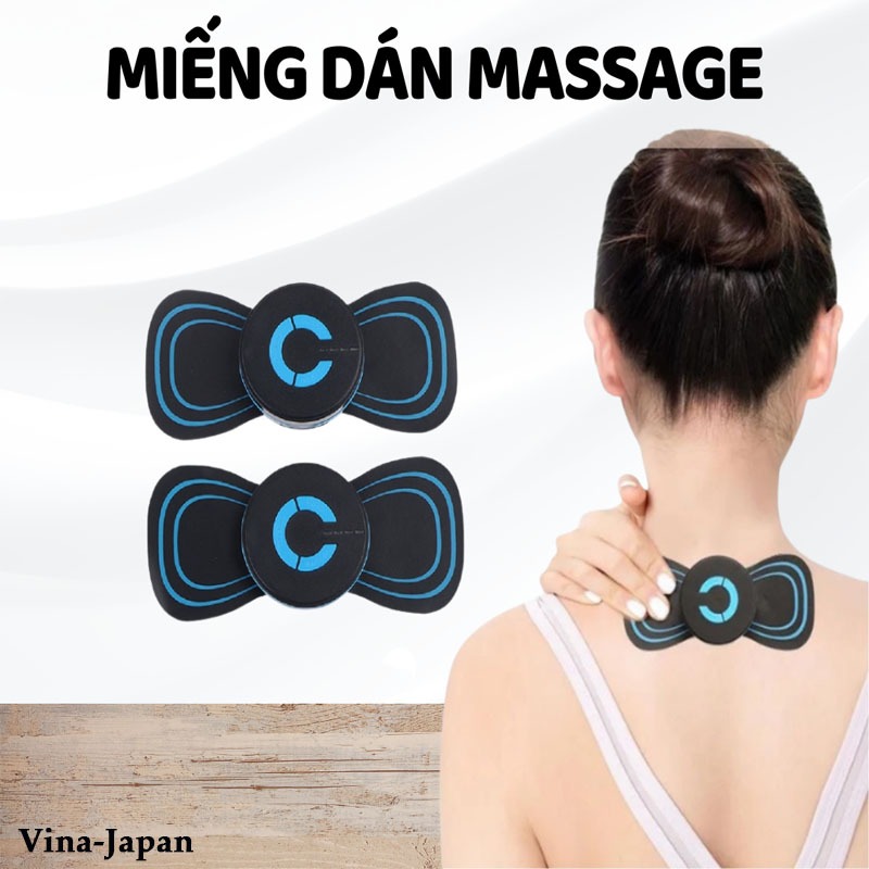 máy massage cổ vai gáy xung điện - miếng dán massage xung điện