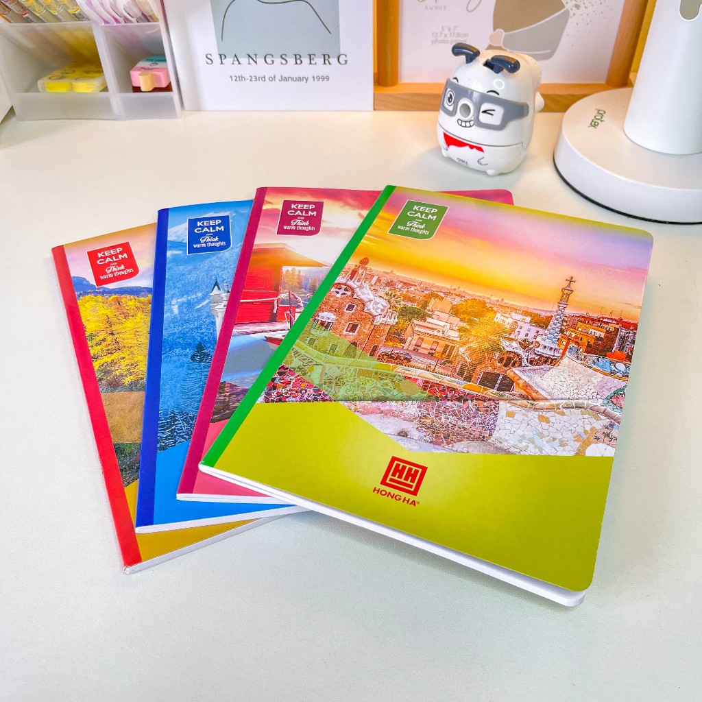 Vở kẻ ngang Hồng Hà 120 trang Keep Calm and Think chính hãng nhà sách Tiền Phong phân phối dành cho học sinh - HH1635