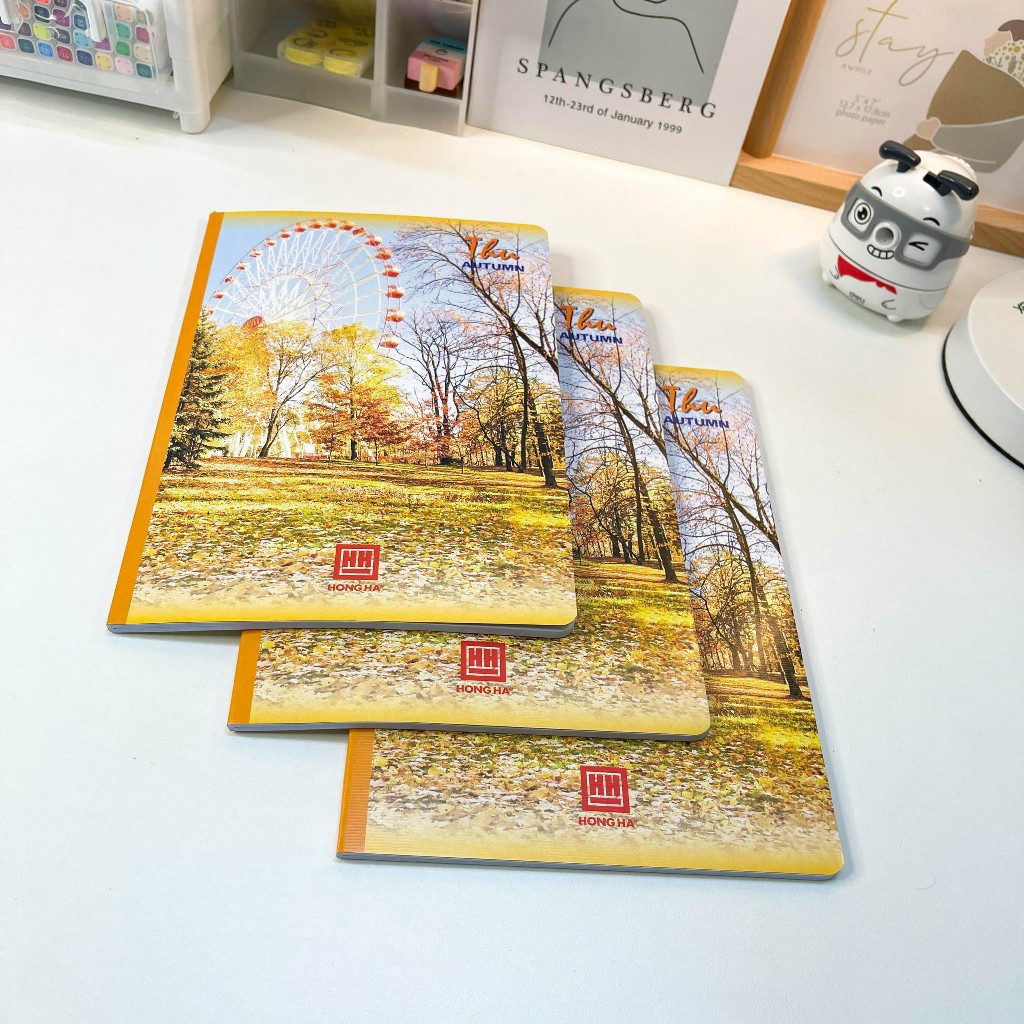 Vở kẻ ngang Hồng Hà Pupil 120 trang Bốn Mùa chính hãng nhà sách Tiền Phong phân phối dành cho học sinh - HH1001