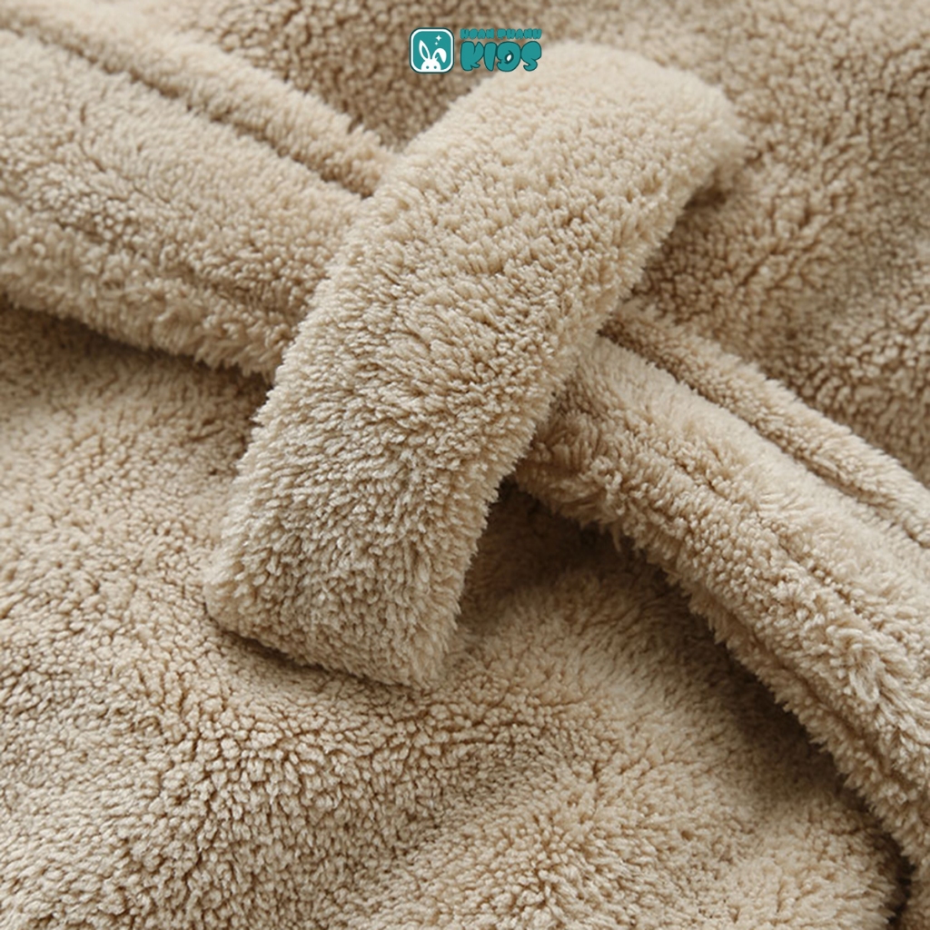 Đồ ngủ trẻ em thấm nước và nhanh khô, áo choàng tắm ấm áp dày dặn mùa thu đông cho bé trai bé gái