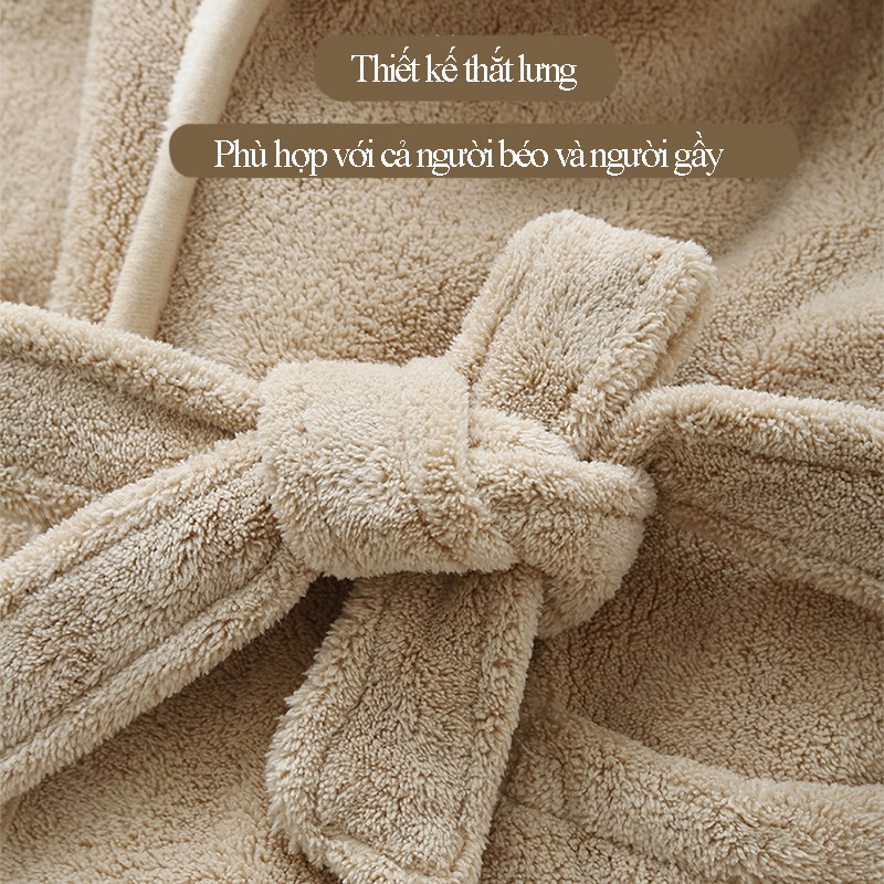 Đồ ngủ trẻ em thấm nước và nhanh khô, áo choàng tắm ấm áp dày dặn mùa thu đông cho bé trai bé gái
