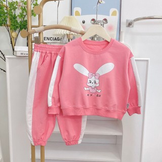 Bộ nỉ da cá thỏ bé gái, bộ nỉ bé gái