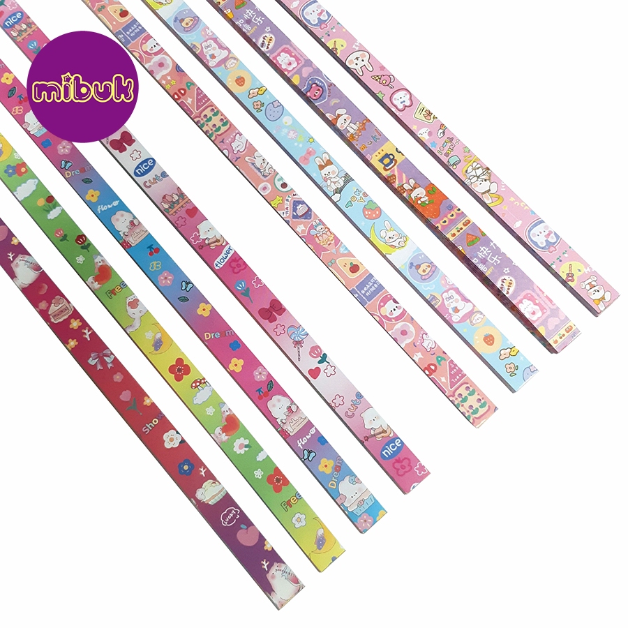 Giấy gấp sao in hình 2 mặt 100 tờ/set