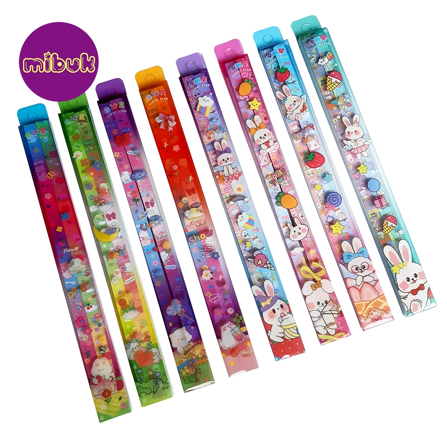 Giấy gấp sao in hình 2 mặt 100 tờ/set